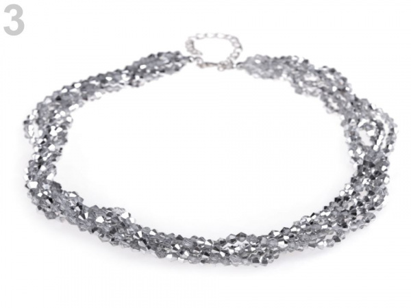 Náhrdelník z broušených korálků