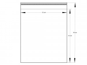 Bublinkové sáčky s lepicí lištou 12x14 cm