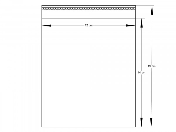Bublinkové sáčky s lepicí lištou 12x14 cm