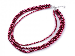 Perlový náhrdelník víceřadý