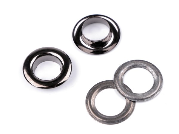 Průchodky s podložkou vnitřní Ø12 mm / vnější Ø21 mm lesklé