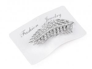 Francouzká spona do vlasů s broušenými kamínky