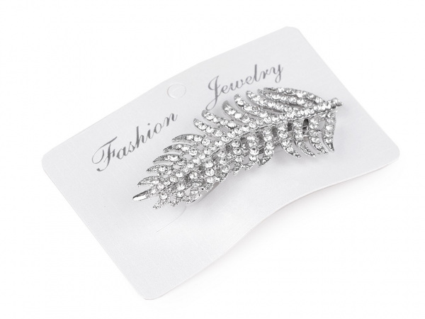 Francouzká spona do vlasů s broušenými kamínky