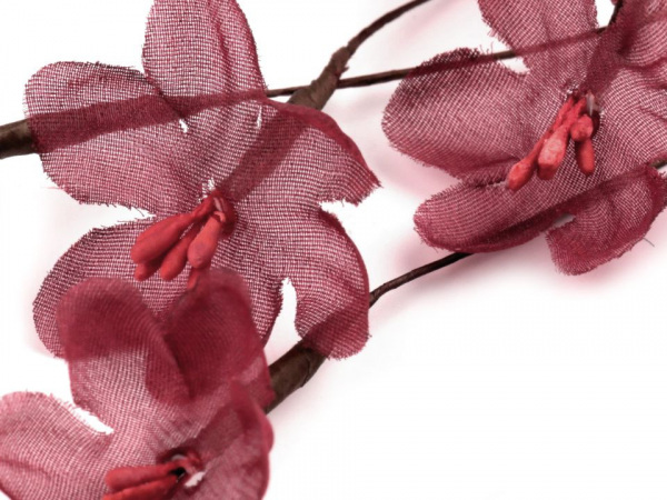 Luxusní květ na drátku / polotovar na vývazky