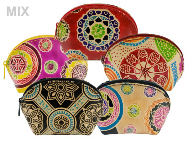 Peněženka / pouzdro / klíčenka kožená 7,5x11,5 cm