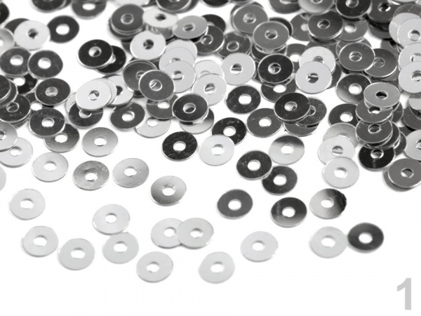 Flitry hladké s větším průvlekem Ø6 mm