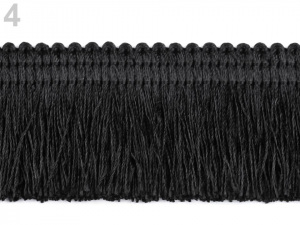 Třásně lesklé, husté šíře 45 mm