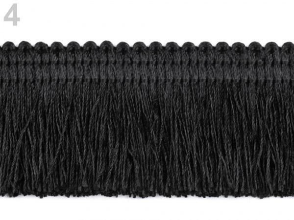 Třásně lesklé, husté šíře 45 mm