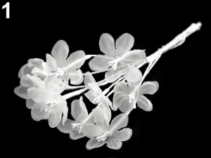 Luxusní květ na drátku / polotovar na vývazky