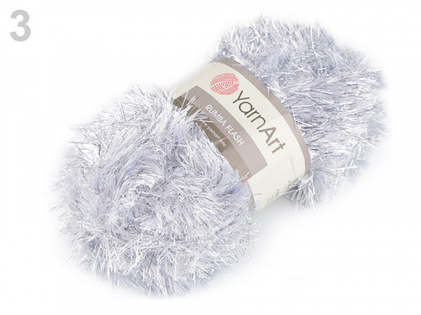 Pletací příze s lurexem Rumba 100 g