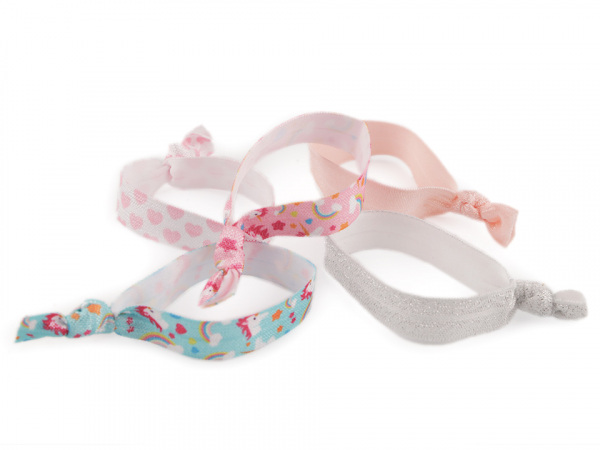 Sada gumiček do vlasů jednorožec