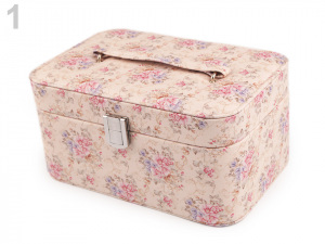 Šperkovnice s růžemi 11x14,5x22 cm