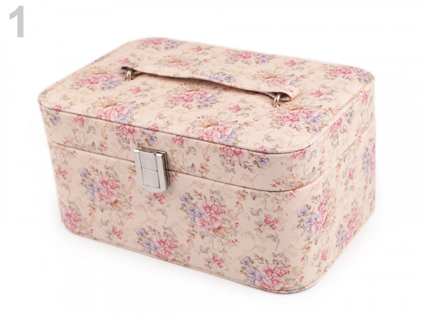 Šperkovnice s růžemi 11x14,5x22 cm