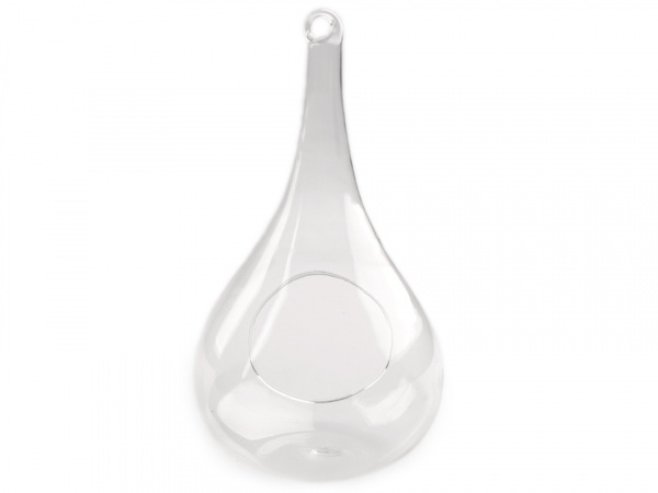 Skleněná kapka 9x18 cm aerárium