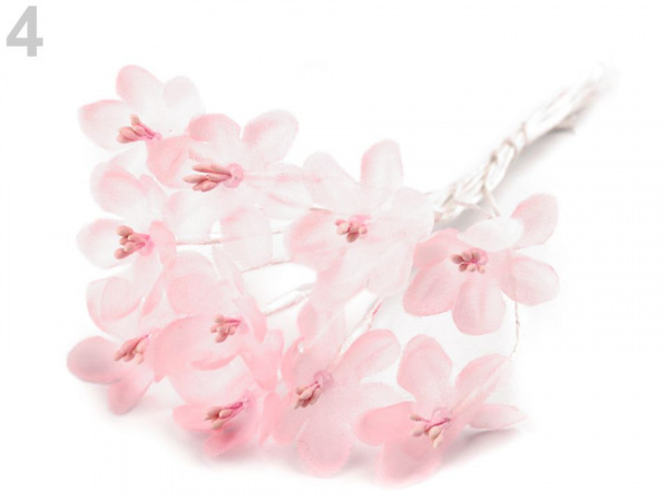 Luxusní květ na drátku / polotovar na vývazky