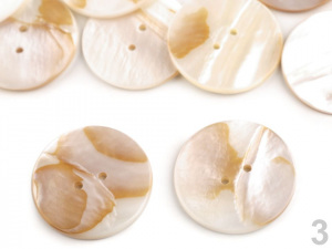 Perleťový knoflík velikost 40", 48", 54"