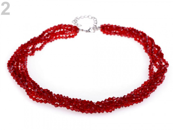 Náhrdelník z broušených korálků