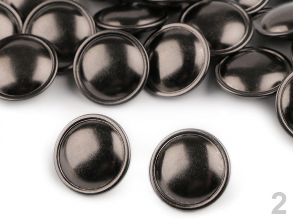 Kovový knoflík velikost 32" zlatá