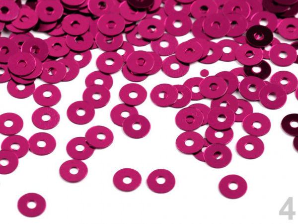 Flitry hladké s větším průvlekem Ø6 mm