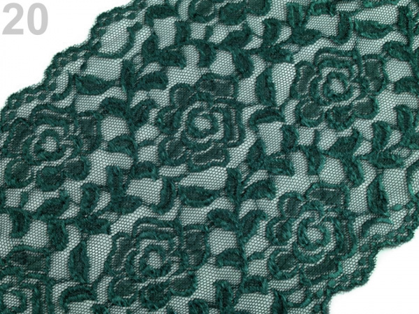 Elastická krajka / vsadka / běhoun šíře 16 cm