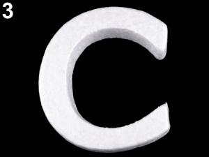 3D písmena abecedy polystyren