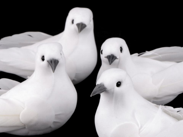 Dekorace ptáček / holubice  velká