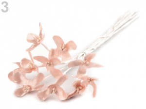 Luxusní květ na dlouhém drátku / polotovar na vývazky