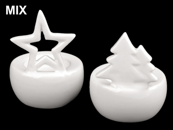 Vánoční svícen hvězda, stromeček