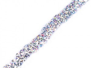 Flitrový prýmek šíře 10 mm elastický