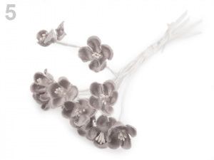 Luxusní květ na dlouhém drátku / polotovar na vývazky