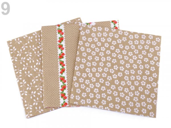 Sada látek na patchwork 40x40 cm