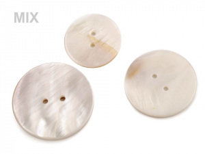Perleťový knoflík velikost 40", 48", 54"