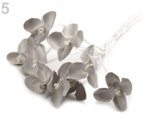 Luxusní květ na dlouhém drátku / polotovar na vývazky