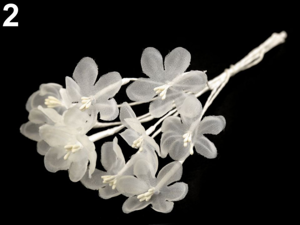 Luxusní květ na drátku / polotovar na vývazky