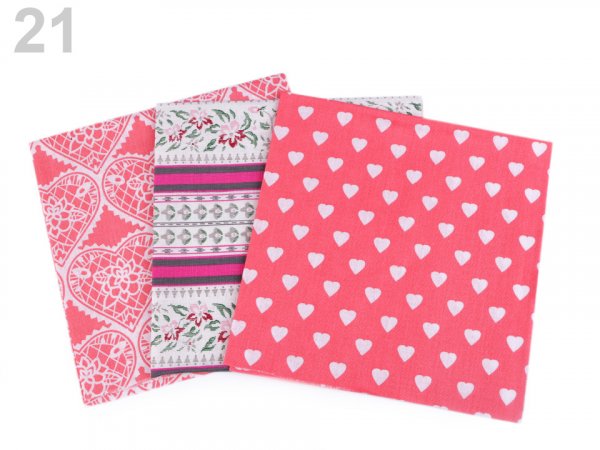 Sada látek na patchwork 40x40 cm