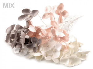 Luxusní květ na dlouhém drátku / polotovar na vývazky