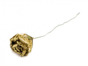 Růže na drátku s glitry