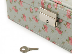 Šperkovnice s květy 8x21x21 cm