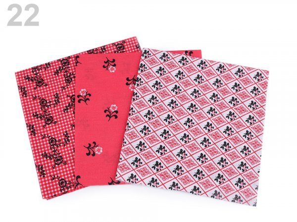 Sada látek na patchwork 40x40 cm