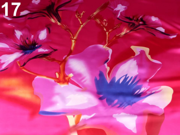 Velký saténový šátek 130x130 cm