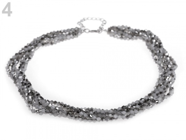 Náhrdelník z broušených korálků