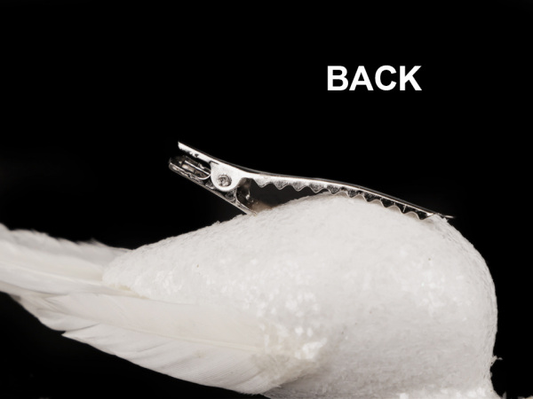 Dekorace ptáček s glitry a klipem