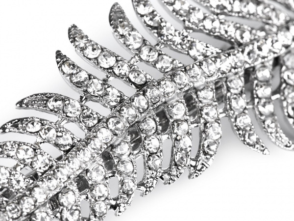 Francouzká spona do vlasů s broušenými kamínky