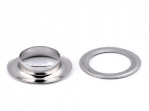 Průchodky s podložkou lesklé Ø17 mm nerezavějící