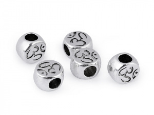 Kovový korálek 10x6,5 mm