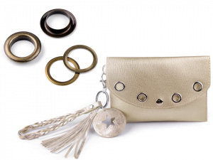 Průchodky s podložkou Ø17 mm na koženou galanterii