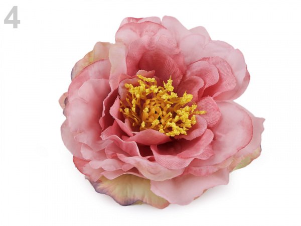 Umělý květ čajová růže Ø10 cm