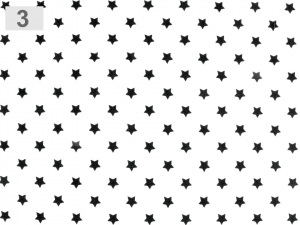 Bavlněná látka hvězdy