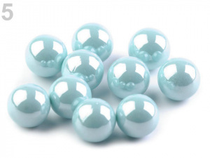 Dekorační kuličky / perly bez dírek Ø10 mm lesklé 2. jakost