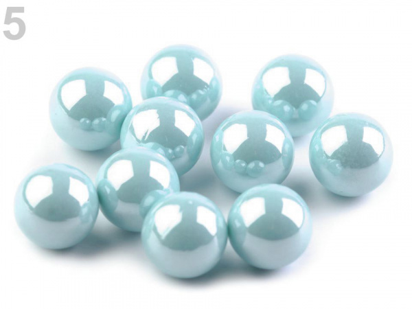 Dekorační kuličky / perly bez dírek Ø10 mm lesklé 2. jakost